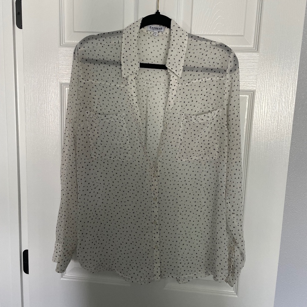 Express Sheer Star Portifino Shirt
